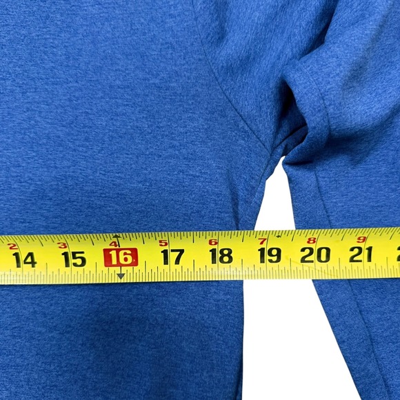 Twillory Henley Shirt Medium Blue Athletic Athleisure Performance Preppy Casual - Picture 5 of 6
